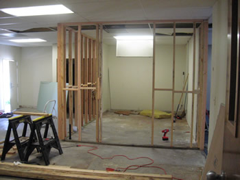 Office under construction