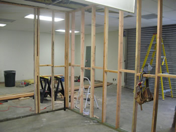 Office under construction